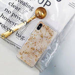 Luxury Gold Foil Bling Marble Phone Case For iPhone